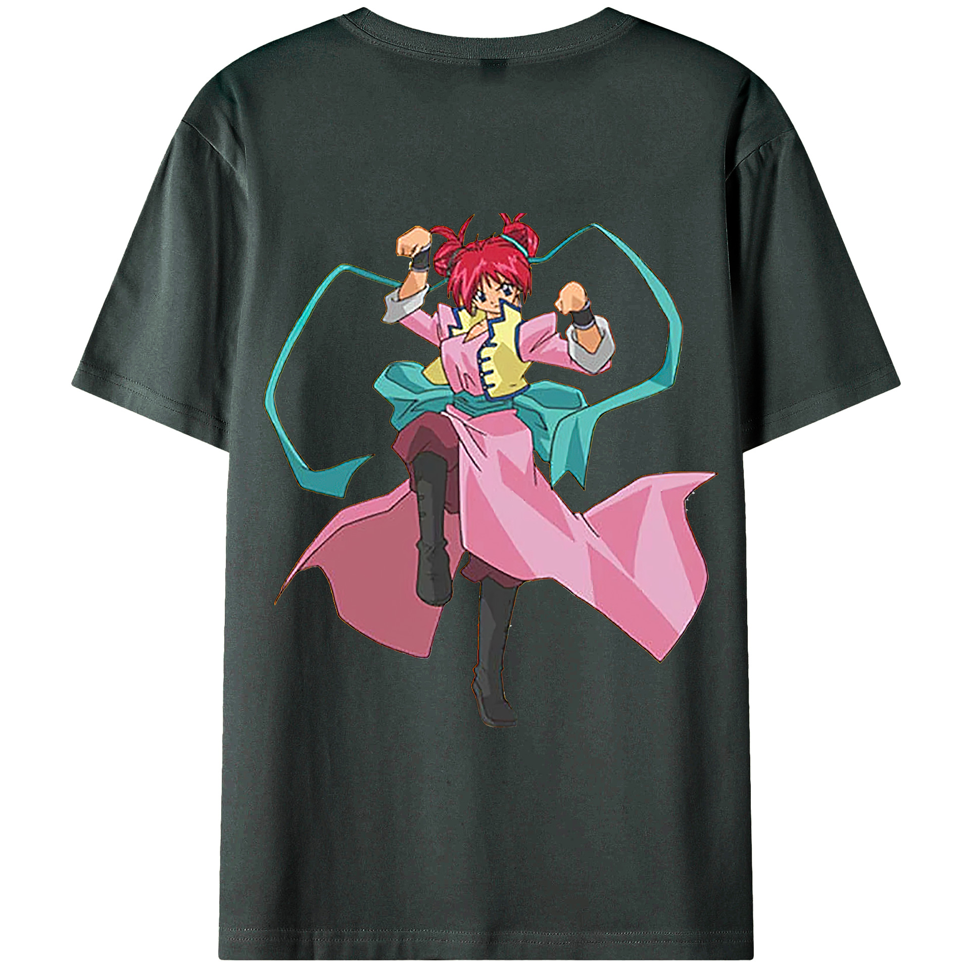 （画像用） 遊☆戯☆王 Yu-Gi-Oh! 綿100％ メンズ半袖Tシャツ（バックプリント） 通気性